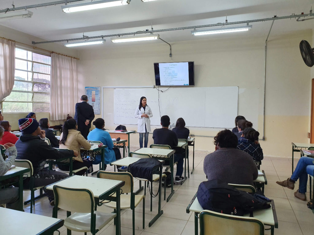 Palestra sobre APH e Home Care na ETEC Demétrius Azevedo Júnior em Itapeva